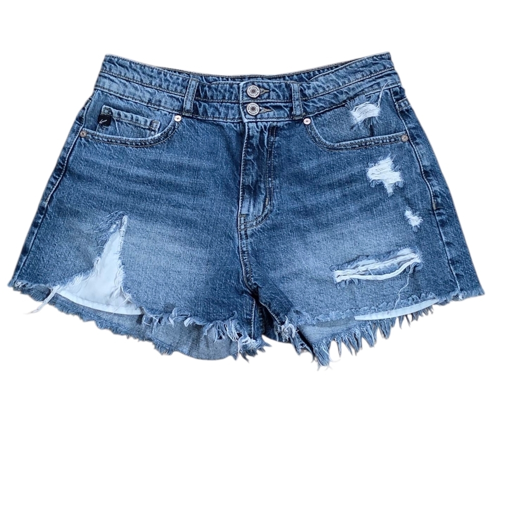 Kancan Distressed 100% Cotton Jean Shorts Size 7/27